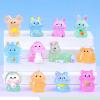 12 Pieces Luminous Mini Animals for Crafts Dollhouse Fairy Garden Decor Mini Resin Animals Tiny Animals for Car Micro Landscape Plant Pots view 2