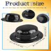 SGBETTER 15 Pcs Plastic Bowler Hats Bulk Black Bowler Derby Hat Dress Up Party Hat for Adult Kids Halloween Masquerades 1920s Themed Party Supplies view 2