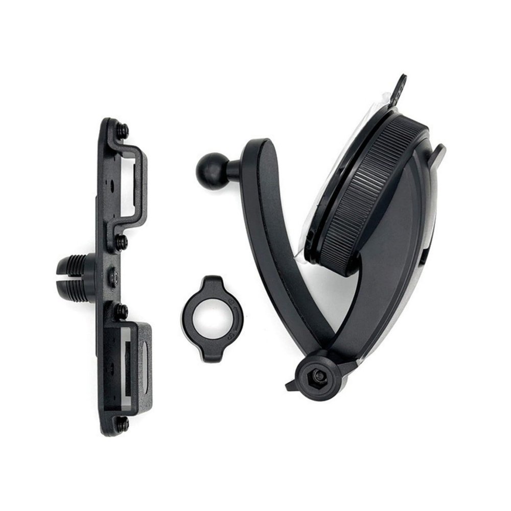 ZIRANU Vehicle Radio Microphone Holder with Suction Cup Base 2 in 1 Car Mount Car Dashboard Transceiver Mount for Transceivers