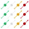 12pcs Arrow Game Spinners, 4 Colors Plastic Spinner Game Pointer Accessories Magnetic Spinners for Classroom Board Game Spinners for Activities DIY Projects (Green, Yellow, Red, White) view 1