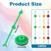 12pcs Arrow Game Spinners, 4 Colors Plastic Spinner Game Pointer Accessories Magnetic Spinners for Classroom Board Game Spinners for Activities DIY Projects (Green, Yellow, Red, White) view 2