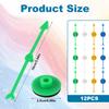 12pcs Arrow Game Spinners, 4 Colors Plastic Spinner Game Pointer Accessories Magnetic Spinners for Classroom Board Game Spinners for Activities DIY Projects (Green, Yellow, White, Blue) view 2
