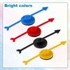 12pcs Arrow Game Spinners, 4 Colors Plastic Spinner Game Pointer Accessories Magnetic Spinners for Classroom Board Game Spinners for Activities DIY Projects (Green, Yellow, Red, White) view 3