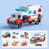 Vilbocr Ambulance Building Blocks Toy (122 Pieces)  7 in 1 Emergency Vehicle Set, STEM Learning Creative Play, DIY Construction Toy for Kids Ages 6-12, Gift for Boys & Girls view 2