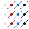 12pcs Arrow Game Spinners, 4 Colors Plastic Spinner Game Pointer Accessories Magnetic Spinners for Classroom Board Game Spinners for Activities DIY Projects (Green, Yellow, Red, White) view 1