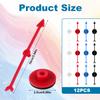 12pcs Arrow Game Spinners, 4 Colors Plastic Spinner Game Pointer Accessories Magnetic Spinners for Classroom Board Game Spinners for Activities DIY Projects (Green, Yellow, Red, White) view 2