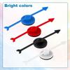 12pcs Arrow Game Spinners, 4 Colors Plastic Spinner Game Pointer Accessories Magnetic Spinners for Classroom Board Game Spinners for Activities DIY Projects (Green, Yellow, Red, White) view 3