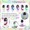 200 Pcs Little Jesus Figures Easter Mini Rubber Jesus Toys to Hide and Seek, Little Pocket Miniatures Religious Party Favors Baptism Gifts Sunday School Easter Egg Stuffers (6 Color*200) view 2