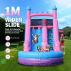 26.2FT Big Commercial Inflatable Grade Water Slide Swimming Pool, 100% PVC Waterslide with 1100W Blower, Basketball Hoop, Airtight Water Pool, 26.2x9.8x17.4FT, Wet Dry Use, Summer Fun view 3
