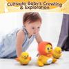 Gofimyee Crawling Duck Musical Toy, Baby Toy for Toddler, Sound Toys for 18+ Months, Early Educational Baby Toys with Light, Includes One Large Duck and Two Ducklings (Batteries Included) view 4