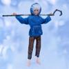12" Male/Boy Jack Frost Doll with a Complete Costume Set: Hoodie, Pants, Wig & Cane view 3