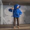 12" Male/Boy Jack Frost Doll with a Complete Costume Set: Hoodie, Pants, Wig & Cane view 4