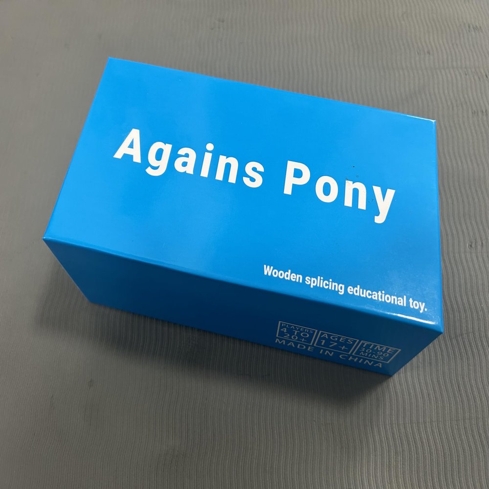 Agains Pony Racing Car of Wooden 157 Cards Party Favors 9 7 5 inch Dimensions After for Adults