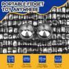 Cool Fidget Magnet Ferrite Rock for Adults, Fidget Mangetic Stones with Fiber Case for Easy Carry, Magnetic with Two Magnet Balls for Office Desk Kitchen Decors, Magic Blocks for Researcher Teacher view 3