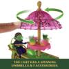 Mattel Universal Pictures Wicked Emerald City Dessert Cart Toy with Cart & Elphaba Small Doll & 7 Accessories, Inspired by The Movie view 4