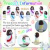 200 Pcs Little Jesus Figures Easter Mini Rubber Jesus Toys to Hide and Seek, Little Pocket Miniatures Religious Party Favors Baptism Gifts Sunday School Easter Egg Stuffers (10 Color*200) view 2