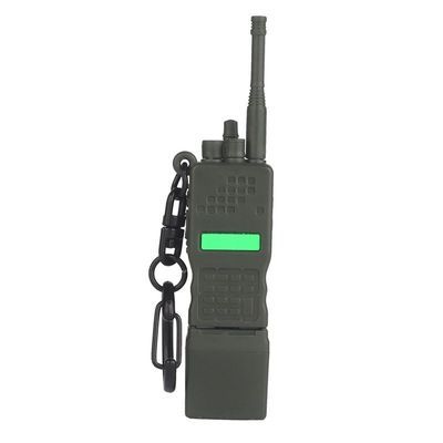Mini Walkie Talkies Shaped Keychain Tactical Interphone Game Model Key Ring Chain Bag Pendant Ornament Creative Gift Collection