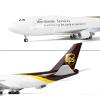 QIYUMOKE 1/160 Compatible for UPS 747 Large Airplane Model with Stand view 3