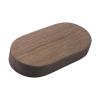 FQRDKT Wooden Base DIY Material Action Figure Display Base Artwork Display Stand Multifunctional for Collections Figures DIY Crafts, Dark Brown L view 1