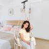 BeneLabel Ceiling Mount Swing Hanger with Bearing 900 LB Capacity Heavy Bag Hanger Stainless Steel Hanging Chair Mount 360 Swing Hardware for Aerial Silks, Punching Bag, Gymnast Ring view 2