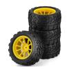 RC Car Parts for Tamiya for Kyosho 1/10 RC Car for Monster Truck for Buggy Tire Tyre Wheel Foam Inserts 12mm Hex 4pcs 118MM(Yellow) view 4