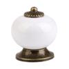 2PC VintaCeramic Door Knob Kids Children Bedroom Cupboard Cabinet Drawer Pull Handles With Screws Pulls Handle - (Color: White) view 1