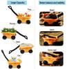 POMIKU Todders Gardening Set with Wagon, Kids Shovel for Digging, Rake, Wheelbarrow & Garden Tools, Outdoor Sandbox Toys for Ages 2-5 view 3
