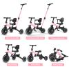 Glaf Tricycle for Toddlers 1-3 Toddler Bike with Push Handle 2-4 Years Baby Bike Toys for 2 Years Boys and Girls Balance Bike with Adjustable Seat Height and Backrest Birthday Gift (Pink view 2
