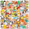 100 Pcs Chibi Cute Animal Stickers for Teens Adults Kids, Waterproof Vinyl Decal Pack for Water Bottle, Kawaii Cartoon Animal Sticker for Laptop,Luggage,Skateboard,Classroom Prizes,Party Decor view 1