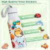 100 Pcs Chibi Cute Animal Stickers for Teens Adults Kids, Waterproof Vinyl Decal Pack for Water Bottle, Kawaii Cartoon Animal Sticker for Laptop,Luggage,Skateboard,Classroom Prizes,Party Decor view 3