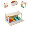 DYNWAVE Wooden Toy Parking Lot with Car, Pretend Play Educational Toys, Garage Toy Car Play Set for Kids view 4