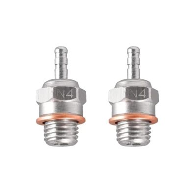 for Traxxas for HSP for HPI 1/8 1/10 2pcs 6pcs N3 N4 Hot for Spark Glow Plug Replace OS RC for Nitro Engines Car Truck for Buggy RC Car Repair Kit(2pcs N3)