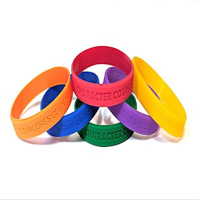 CHARACTER COUNTS! Six Pillar Wristbands (5 Packs of 30) - Child - Spanish