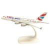 1:500 Scale A380 British Airways Diecast Metal Aircraft Model, A380 Airbus Collector's Edition Airplane Model (A380 British Airways) view 1