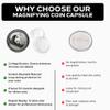 40mm Magnifying Coin Capsule | Premium Clear Coin Holder with Super Magnifying Effect for 1 Ounce Walking Liberty Coins | Protects & Enhances Coin Details | Pack of Ten (10) view 4