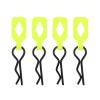 for Arrma for Kraton for Axial for SCX10 for Traxxas for Trx4 1/8 1/10 4Pcs Body Clip Retainer Shell Fixed Buckle Upgrade Parts RC Car Repair Kit(Yellow) view 1