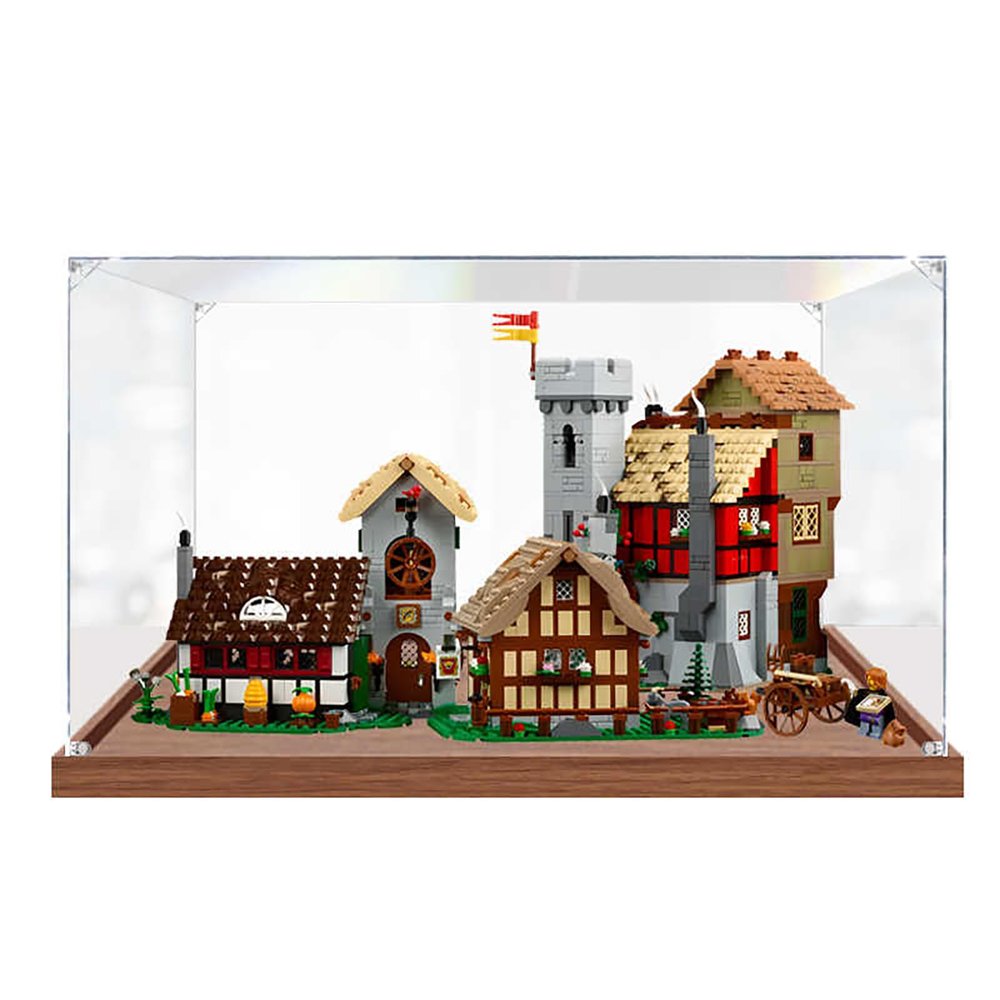 Acrylic Display Case for Le-go 10332 Medieval Town Square Model - Heavy Duty Protection for Your Collectible (Model Not Included), A-2mm