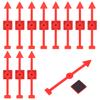 12pcs Arrow Game Spinners, Red Plastic Spinner Game Pointer Accessories for Classroom Board Game Spinners for Activities DIY Projects (Magnetic) view 1
