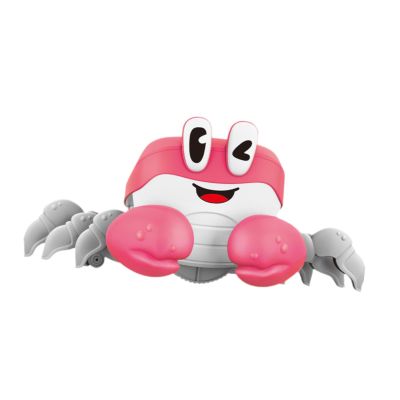 DYNWAVE Electric Animal Musical Toy Learning Walking Walking Animal Baby Toy Musical Crawling Toy for Fine Motor Birthday Flexibility, Pink