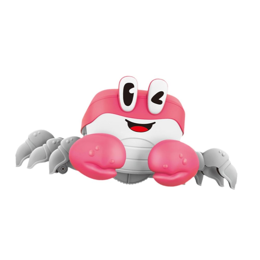 DYNWAVE Electric Animal Musical Toy Learning Walking Walking Animal Baby Toy Musical Crawling Toy for Fine Motor Birthday Flexibility, Pink