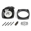 FLMLF 23CC-36cc Engine Flywheel No Processing Plastic Easy Pull Starter with CNC Turbine for 1/5 Rc Car HPI KM Baja Losi FG Parts (Silver) view 3