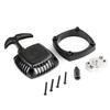 FLMLF 23CC-36cc Engine Flywheel No Processing Plastic Easy Pull Starter with CNC Turbine for 1/5 Rc Car HPI KM Baja Losi FG Parts (Silver) view 4