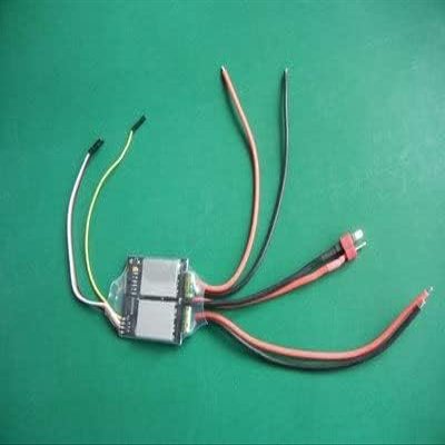 40AX2 Dual Way Bidirectional Brushed Speed Controller ESC 54x48mm Mixed Control 6v-15v for Metal Track Tank/Dual Motor Ship