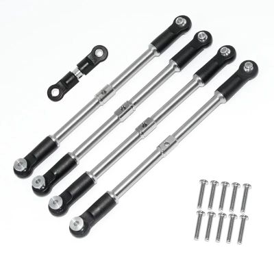 for Arrma for Kraton for Outcast 1/8 for Big for Rock 1/7 5pcs Steel Turnbuckles Camber Links Toe Links Set Linkage Upgrade Parts Accessories RC Car Repair Kit