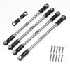 for Arrma for Kraton for Outcast 1/8 for Big for Rock 1/7 5pcs Steel Turnbuckles Camber Links Toe Links Set Linkage Upgrade Parts Accessories RC Car Repair Kit view 1