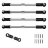 for Arrma for Kraton for Outcast 1/8 for Big for Rock 1/7 5pcs Steel Turnbuckles Camber Links Toe Links Set Linkage Upgrade Parts Accessories RC Car Repair Kit view 4