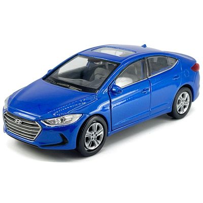 1:36 Scale Elantra Toy Car Model Metal Diecast Toy Vehicle, Doors Open Pull Back, Toys for Boys 3 4 5 6 7 Year Old Toddler Kids Gifts, Men Collection, Home Office Dcor Cake Topper, Blue