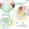 2 Packs Silicone Baby Bottle Sleeve with Handles for Dr. Brown Wide-Neck Glass Bottles 9oz, Silicone Sleeve Replacement for Dr. Brown Glass Bottles, Food-Grade, Dishwasher Freezer Microwave Safe view 4