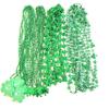 GZYSSL 100 Pcs With 10 Styles St. Patrick's Day Beads Necklaces Green Irish Festival Shamrock Parade Party Bead Necklace St. Patrick's Day Party Decoration Gifts view 2
