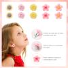 5 Pairs Kids Clip On Earrings for Girls, Flower Clip On Earrings 5 Styles Non Pierced Earrings with Ear Clip Pads Colorful Clip On Earring Sets for Girls Teen Princess Jewelry Accessories view 4